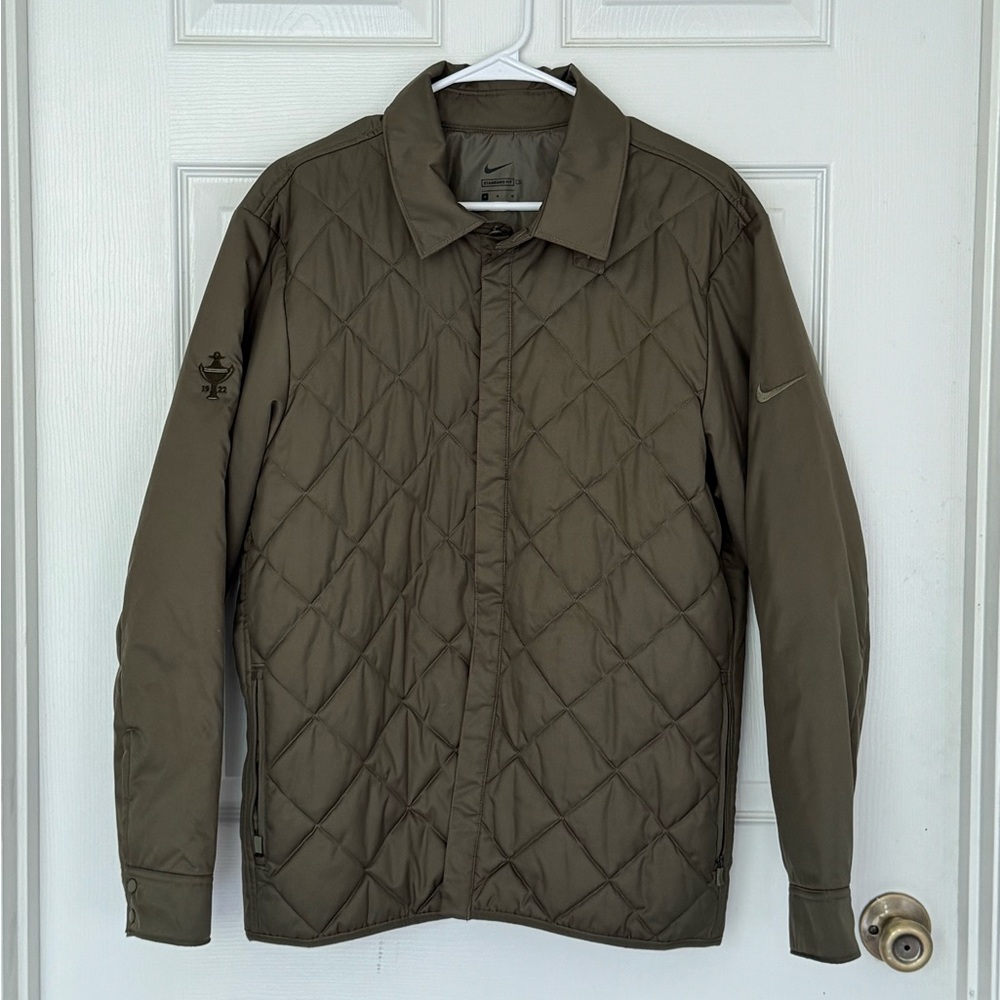 Nike Repel Men's Synthetic-Fill Golf Jacket Olive Green CK6072-222 Men's Size M